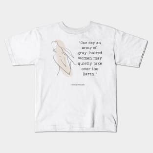 Gloria Steinem Quote Kids T-Shirt